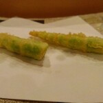 秋田 てんぷら みかわ - 追加1:根曲がり竹