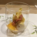 うを徳 - マンゴーとライチとイギリスのルバーブと自家製アイスクリーム