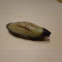 麻布十番 秦野よしき - 茄子の揚げびたしのにぎり
