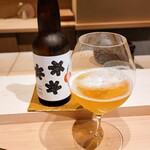 日本料理 研野 - 青森県のテキカカシードル、りんごを大きく育てるために間引きする若い実の摘果果で作ったシードル