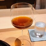 日本料理 研野 - 紹興酒、10年物に加水し飲みやすくしてある
