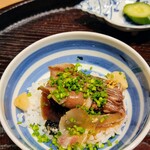 日本料理 研野 - ヅケとホタルイカ丼