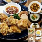 Chuugokusai Saishin - 鶏の唐揚げ(油淋ソース添え)+ミニ麻婆豆腐