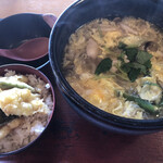 一幸 - けいらんあんかけうどんとミニとり天丼