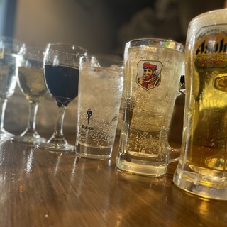 Chuhai, highball, and glass of wine starting from 390 yen!