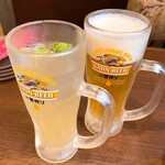 Yamauchi Noujou - かぼすサワー＆生ビール