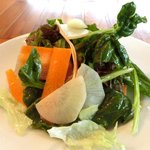 GORI 西麻布 - 伊達の赤豚200gローストポーク 1000円 の有機野菜サラダ