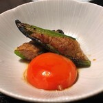 鳥田中 - 万願寺唐辛子肉詰