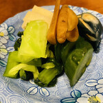 やきとり 嶋家 - ごぼうの醤油漬けが好き。