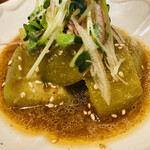 やきとり 嶋家 - なすの煮浸し。