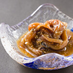 Surume squid pickled in soy sauce with mountain wasabi