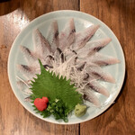 176326354 - 鰻刺身うす造りポン酢（中） ¥2,000
