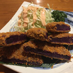 沖縄食材酒家 なかや - 紅芋コロッケ