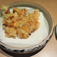 天ぷら 旬和食 あきら - 想像と違ったかき揚げ