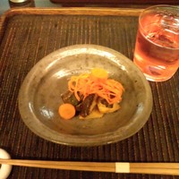 魚菜料理 縄屋 - ①さばの燻製と、にんじん