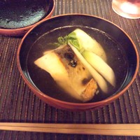魚菜料理 縄屋 - ②ます、ふきのとう餅のおすまし