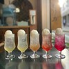 和カフェモリカ - ドリンク写真:奈良の果実を絞った果汁のソーダフロートです。綺麗な色は自然の色です。爽やかなソーダとクリームをお楽しみください。