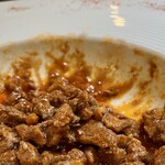 Cantine Barbaroux - これもナイフで粗く刻んだ猪の肉が使われている