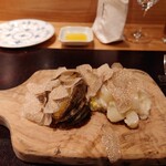 やまぐち - 蝦夷アワビ、ホワイトアスパラのリゾット