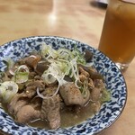 すすき食堂 - 煮込み＋ウーロンハイ