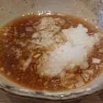 天ぷら たけうち - 大根の粗挽きとすりおろし