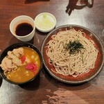 信州酒房 蓼科庵 - ミニ丼と蕎麦セット(ざるそばとチキンカレー)