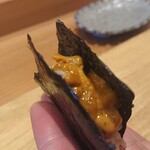 天ぷら たけうち - 長崎県紫ウニ