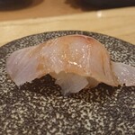 天ぷら たけうち - 昆布締めのどぐろとヤリイカ糸造り