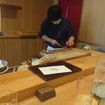 天ぷら たけうち - 穴子の背開き