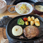 Yakiniku Matsuzaka - オリーブ和牛ハンバーグ(ご飯小)