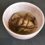 プレゼンテ スギ - 再生　金目鯛のスープ雷魚の身