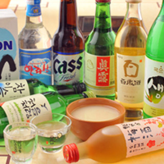 We also have a variety of Korean sake.