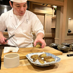 鮨 むらやま - 芋！？なんだ！？と思ったら賀茂茄子でした！