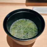 たつ庄 - あおさの味噌汁