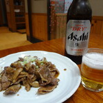 니혼이치 식당 - 병맥주, 믹스 곱창