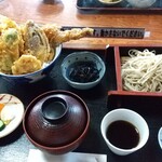そば処　西浦屋 - 料理写真:穴子天丼セット（1650円）