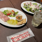 Italian BAR KIMURAYA - 【コース】前菜とシーザーサラダ