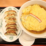 日高屋 - 天津麺と餃子セット