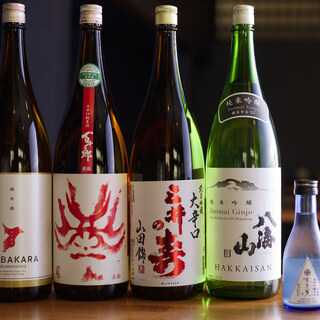 店主厳選の日本酒ラインナップ！