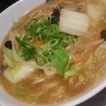 越後秘蔵麺 無尽蔵 - 「野菜味噌らーめん」着丼＼(^o^)／