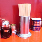 ラーメン二郎 - 卓上調味料