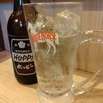 立呑み晩杯屋  - 中お代わり、いい量だ！