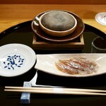 馳走 筏や - 富山湾蛍イカの温石焼