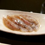 馳走 筏や - 富山湾蛍イカの温石焼