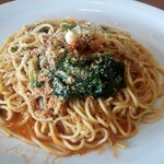 SPA152 - 本日のパスタ ツナとほうれん草のトマトクリーム￥1210
