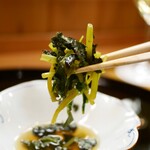 馳走 筏や - 花わさびのおひたし