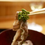 馳走 筏や - 近江牛すき焼きと花山椒