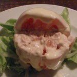 麦酔亭 - トマトとツナのサラダ食いかけ