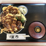 天ぷ羅 重天 - 名物味噌天丼1,250円