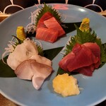 酒場かんかん - さすが北海道。刺し盛も肉厚充実。